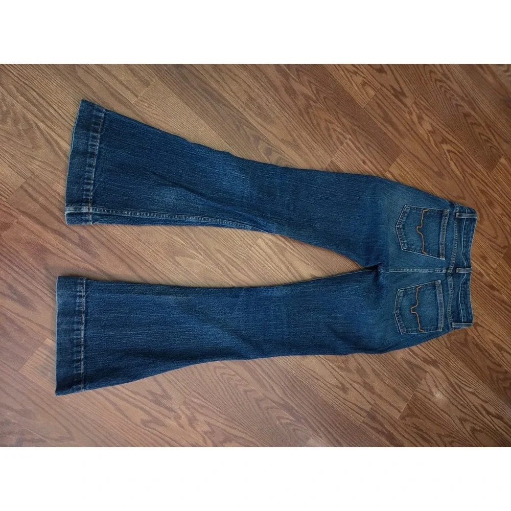 Kimes Ranch Jennifer Flare Jeans Womens 0/30 Dark Wash Western High Rise Denim